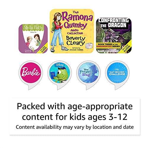 Amazon Echo Dot Kids (5th Gen, 2022 Release) with Alexa - Fire Dragon
