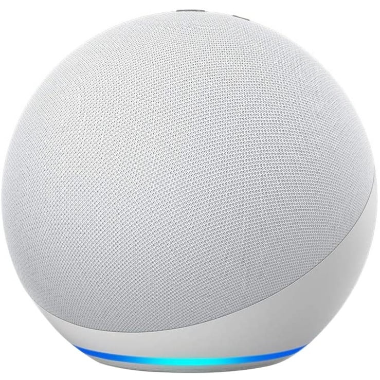 Amazon Echo (4th generation) Bluetooth Smart Speaker, Alexa Supported, Glacier White