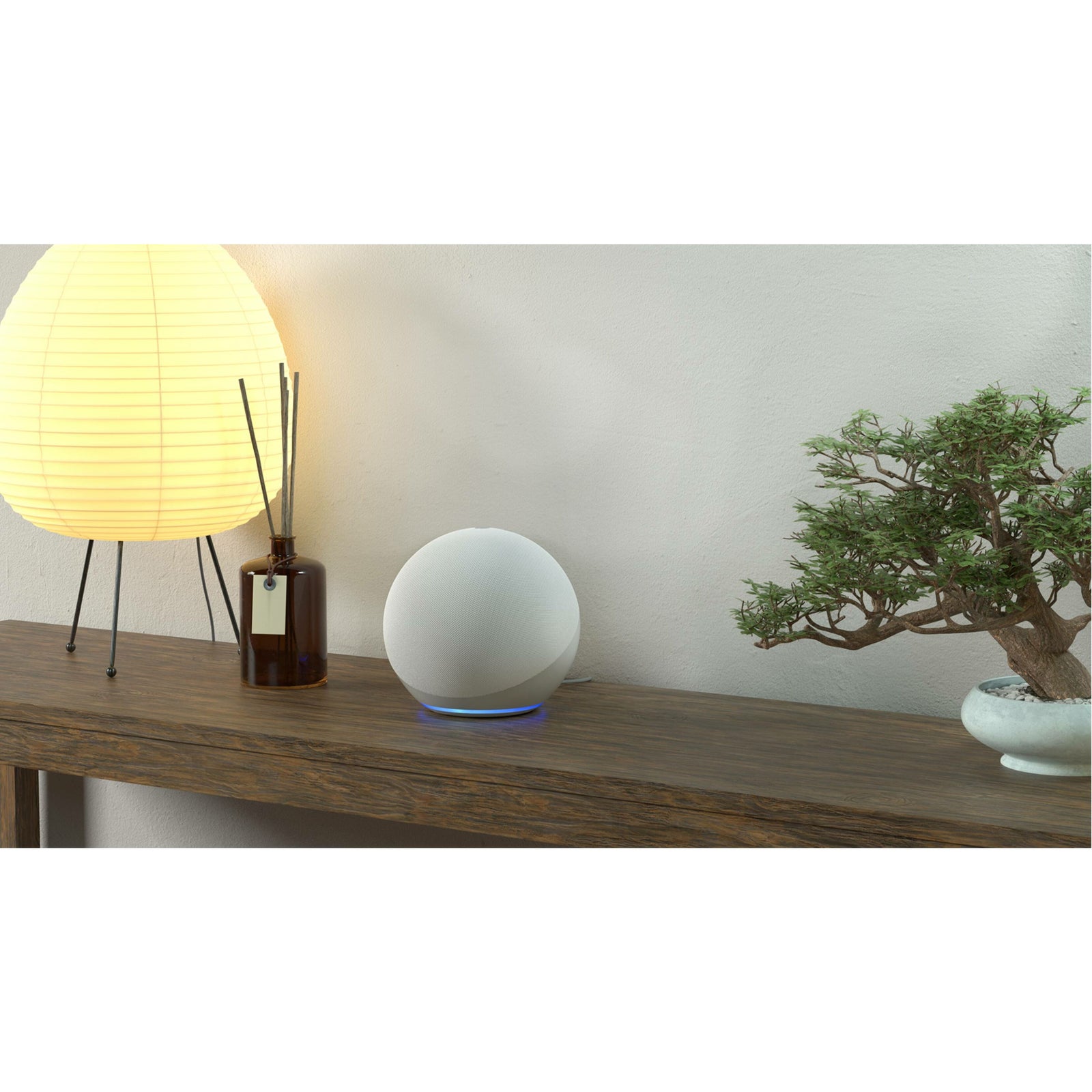Amazon Echo (4th generation) Bluetooth Smart Speaker, Alexa Supported, Glacier White