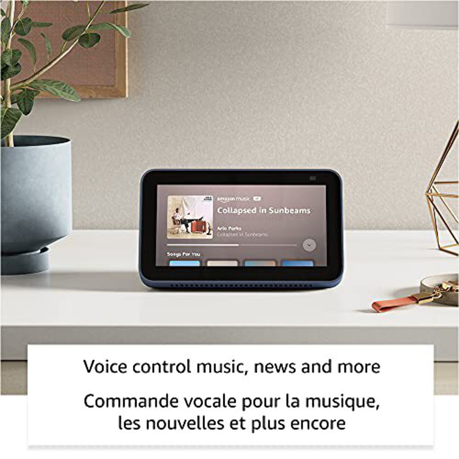 All-New Echo Show 5 (2nd Gen) | Smart Display With Alexa and 2 MP Camera | Charcoal OPEN BOX