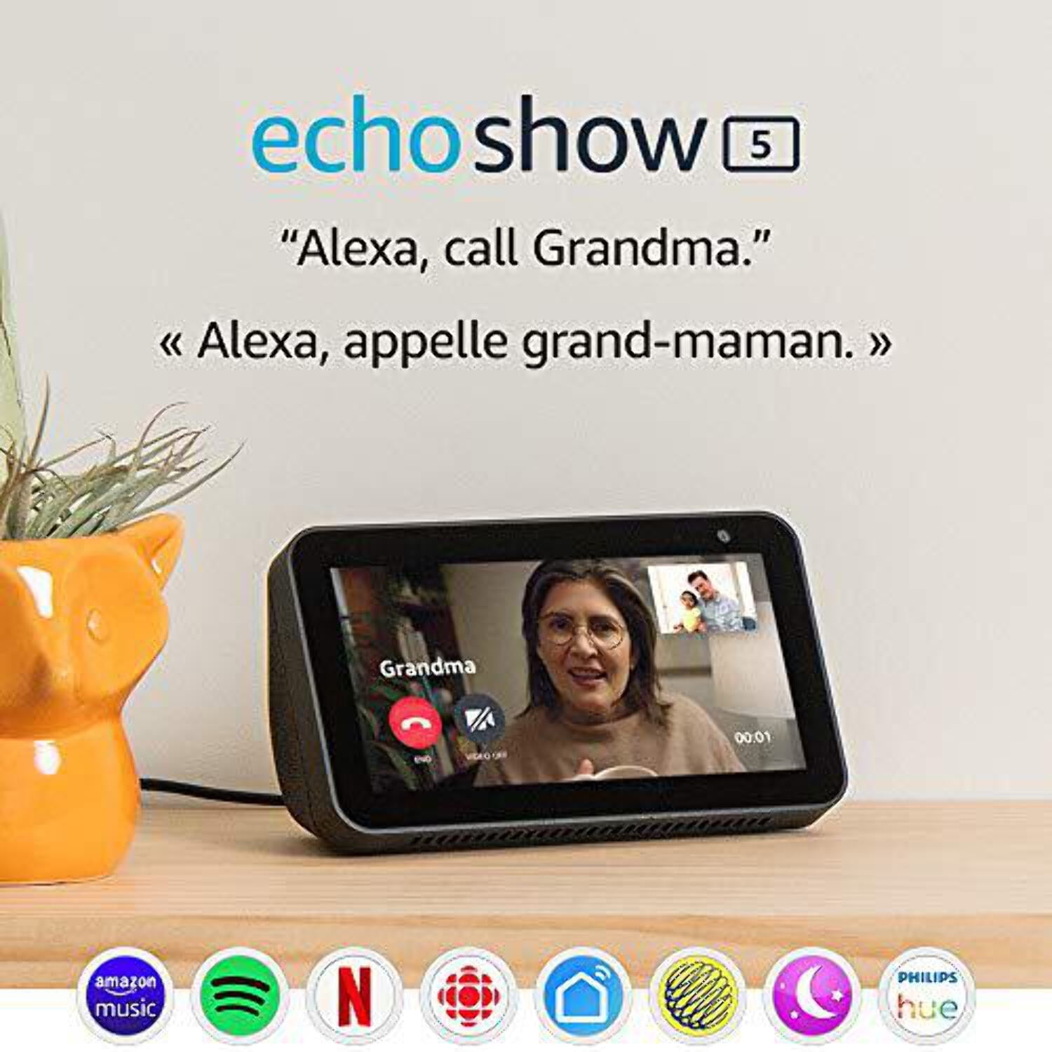 Echo_Show 5 (2nd Generation) - Smart display - LCD 5.5" - wireless - Bluetooth, Wi-Fi - deep sea blue OPEN BOX