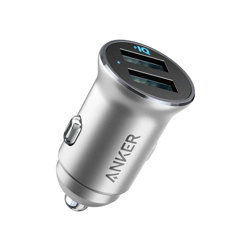 Anker PowerDrive 2 Alloy Car Charger, Black