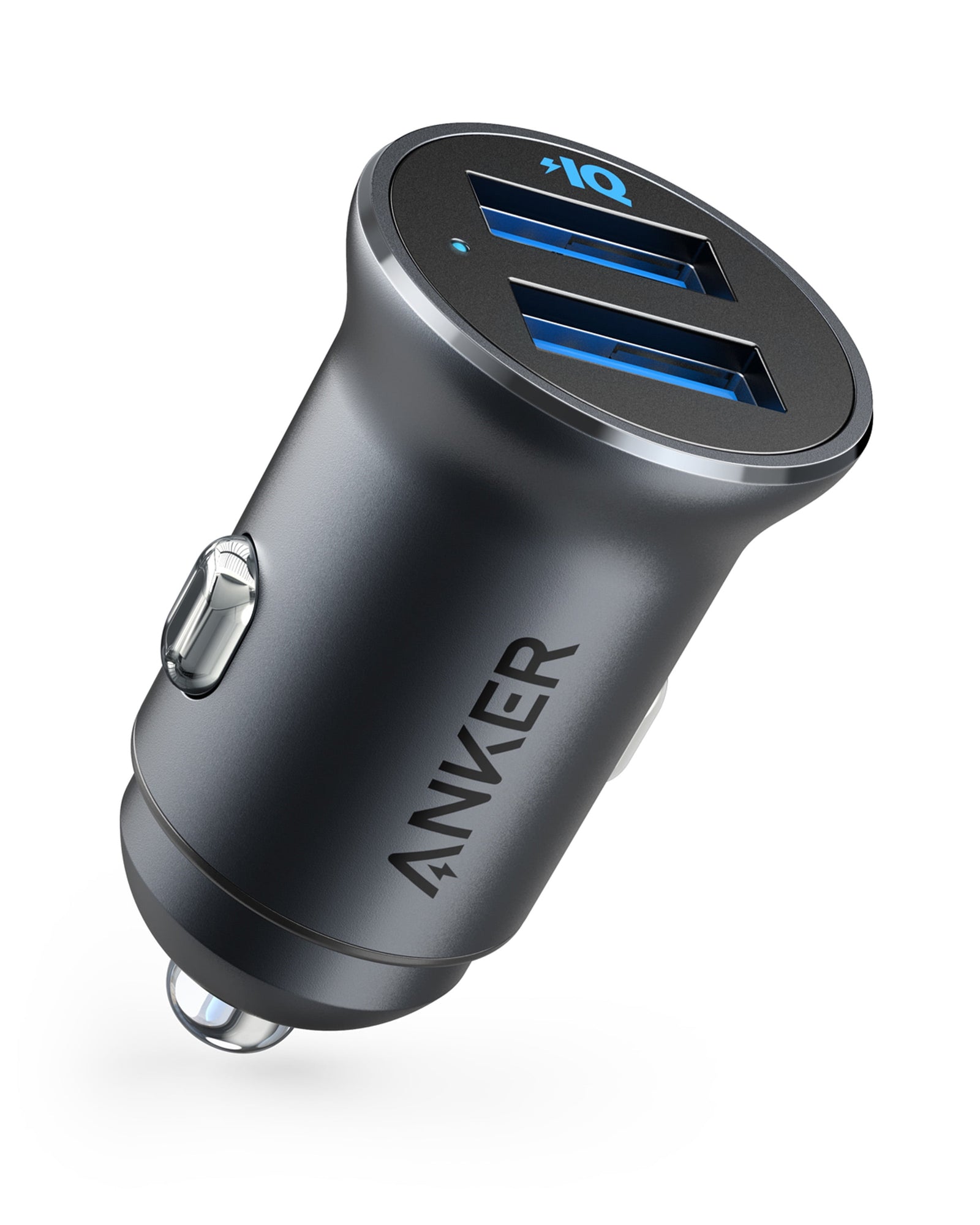 Anker PowerDrive 2 Alloy Car Charger, Black