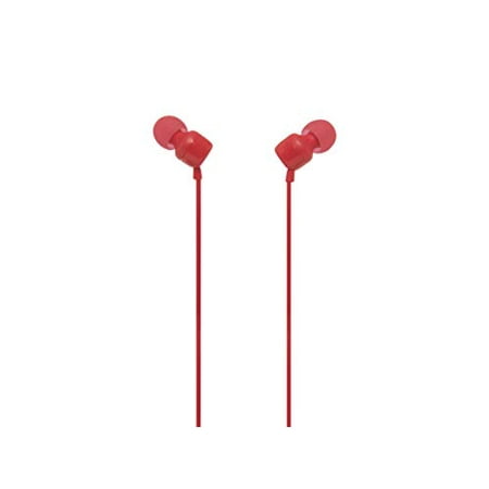 JBL TUNE 110 - In-Ear Headphones with One-Button Remote - Red
