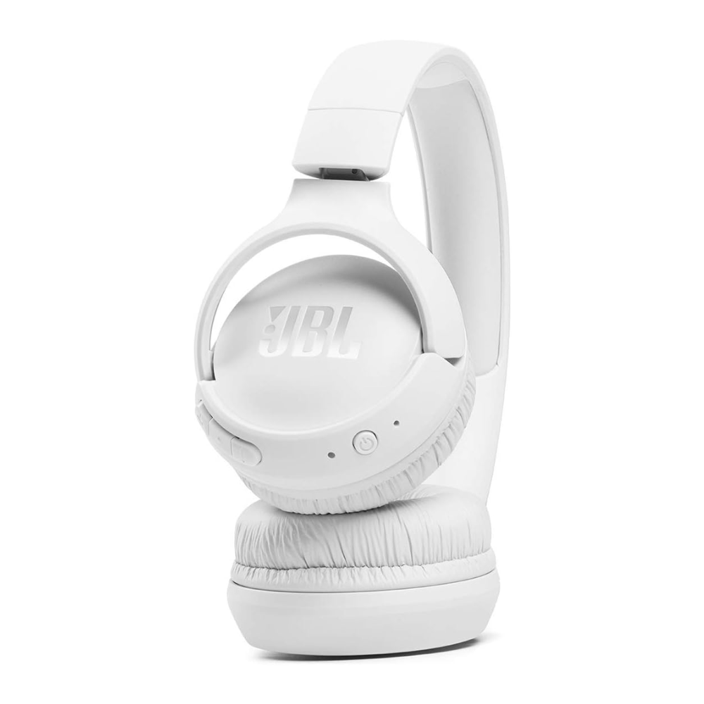 JBL Tune 510BT: Wireless On-Ear Headphones with Purebass Sound - White