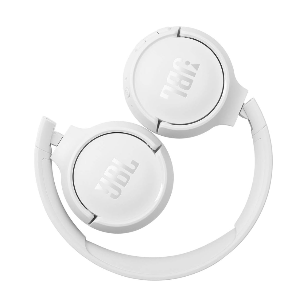 JBL Tune 510BT: Wireless On-Ear Headphones with Purebass Sound - White