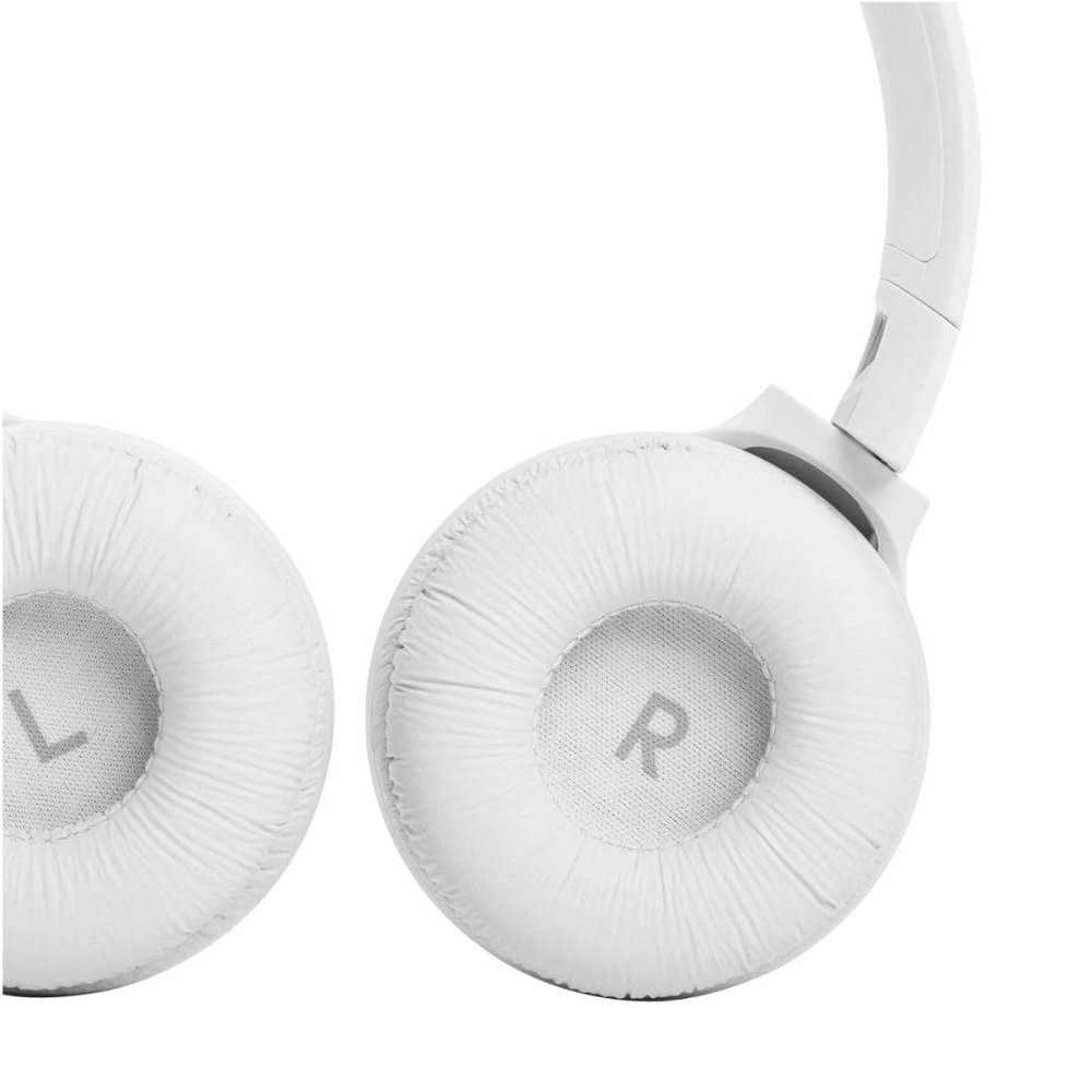 JBL Tune 510BT: Wireless On-Ear Headphones with Purebass Sound - White