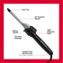 Revlon Perfect Heat Triple Ceramic Curling Iron | For Silky Smooth Spiral Curls (1/2 in)